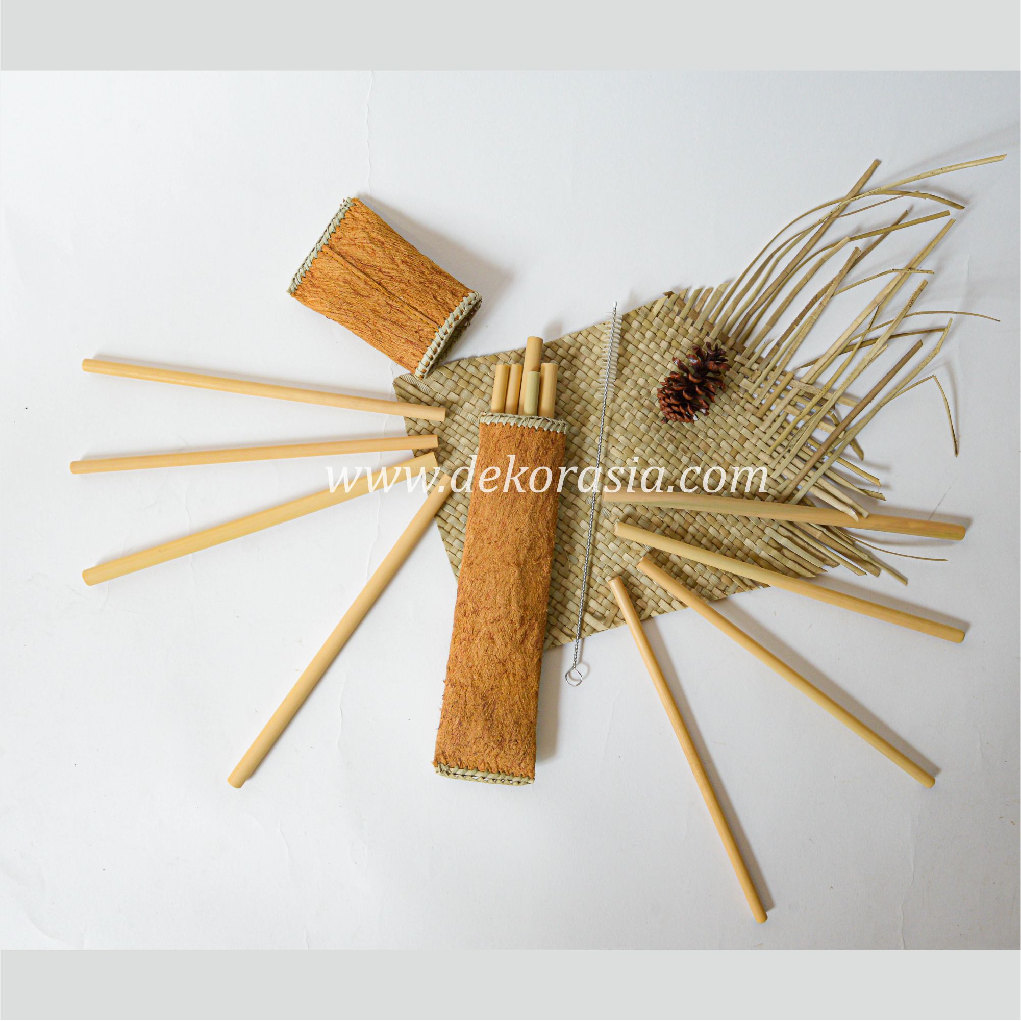 Bamboo Straw Set with Flip Oval Type B Package